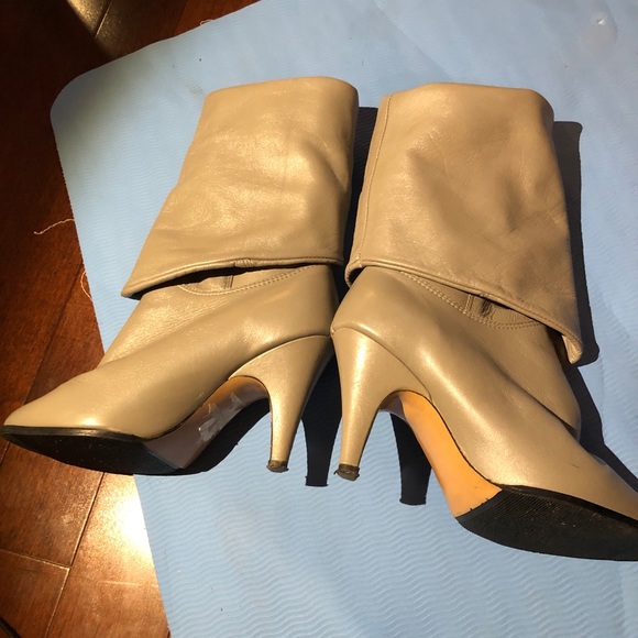 Pre Loved Vintage Leather Slouch Boot - Picture 6 of 9